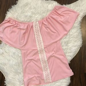 Off The Shoulder Ruffle Top